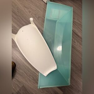 Stokke teal bath newborn bundle Aqua Home Bath foldable